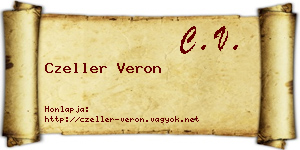 Czeller Veron névjegykártya