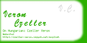 veron czeller business card